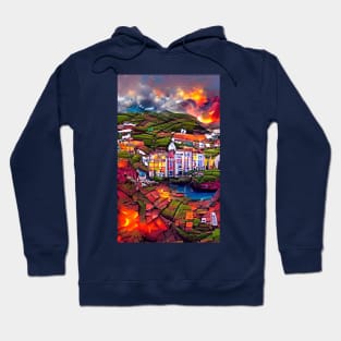 Colorful village Hoodie